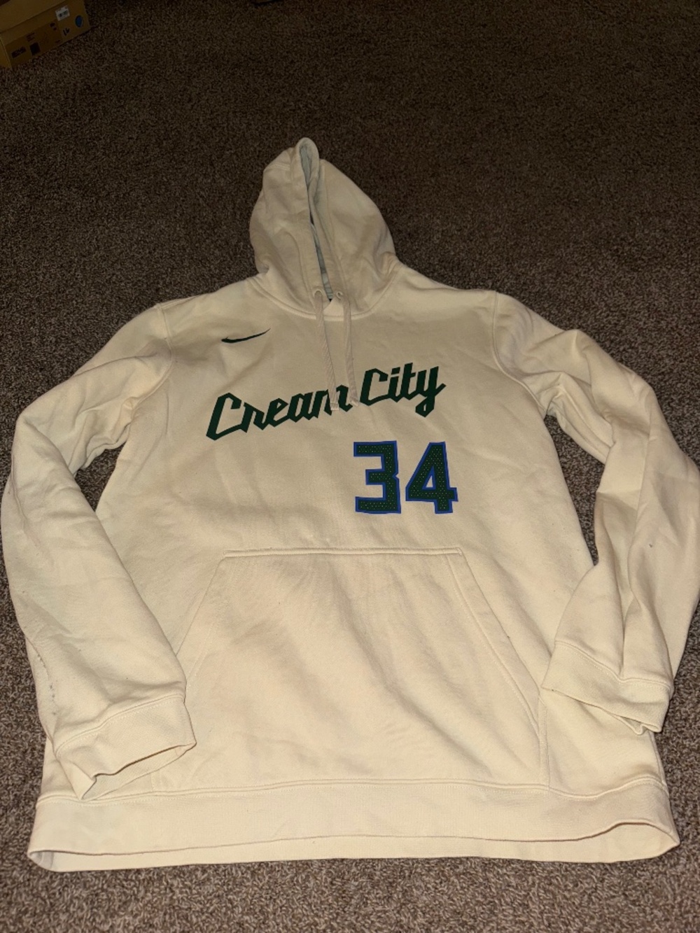 Milwaukee Bucks Cream City Hoodie Giannis